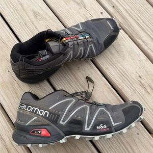Salomon Speedcross 3 men's trail running shoes in dark cloud/black size Men’s 12
